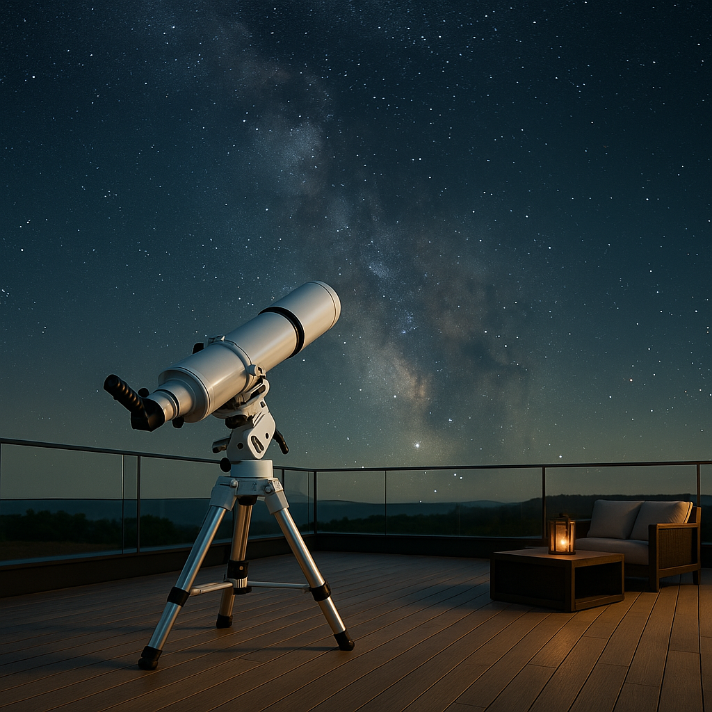 Rooftop Telescope View